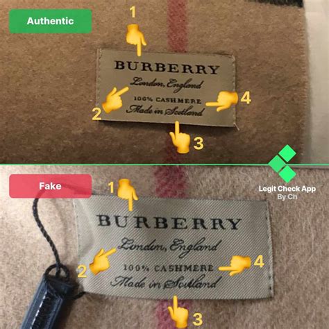 how can you tell if a burberry scarf is real|authentic Burberry scarf tag.